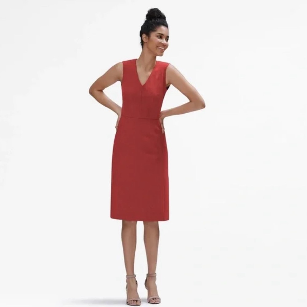 M.M. LaFleur Annie Sheath Dress, Chili Flake, size 8 / Medium